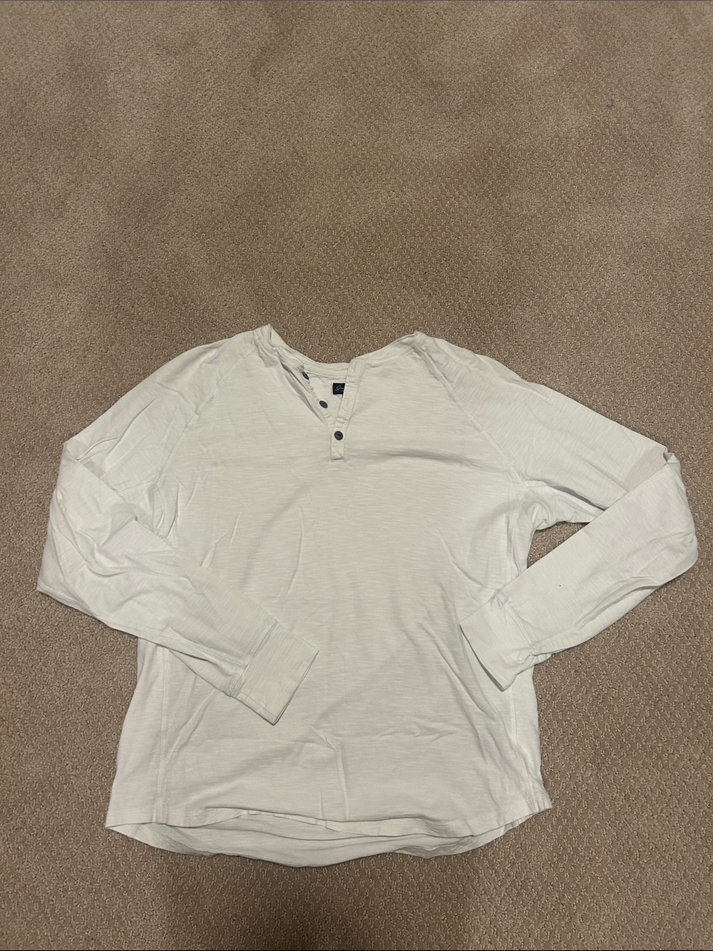 Good Man Brand White Long-Sleeve Henley
